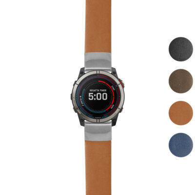 Thick Leather Strap for Garmin Quatix 7X offers durability and style. Upgrade your watch with this premium accessory available in multiple colors. Perfect for outdoor adventures!