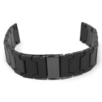 Upgrade your Garmin Vivomove HR with our Carbon Fiber Link Bracelet. Durable and stylish, this watch band enhances your device's look while providing comfort and flexibility