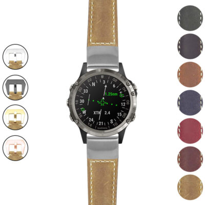 Discover the Salvage Leather Strap for Garmin D2 Delta, designed for style and durability. Perfectly complements your smartwatch while adding a touch of elegance. Upgrade your watch accessories today!