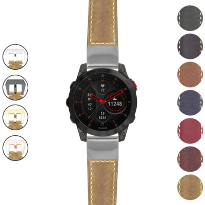 Salvage Leather Strap for Garmin Epix Gen 2, featuring a stylish design and premium materials. Perfect for enhancing your smartwatch with durability and elegance