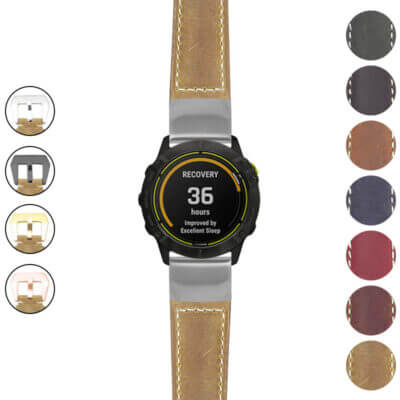 Discover the Salvage Leather Strap for Garmin Enduro, a stylish and durable watch band that enhances your smartwatch experience. Perfect for outdoor enthusiasts and everyday wear