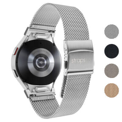 Pro Mesh Strap for Samsung Galaxy Watch 7 offers a sleek, stylish design with a durable mesh finish. Available in multiple colors, it enhances your watch's look and comfort