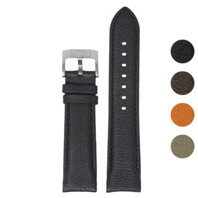 DASSARI Fitted Textured Leather Strap for Seiko Turtle. This 22mm leather watch band offers durability and style, perfect for enhancing your watch collection. Available in multiple colors