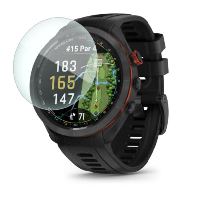 Protect your Garmin Approach S70 with our durable screen protector. Ensure clarity and safeguard against scratches while enjoying your golfing experience. Shop now at Ele Straps!