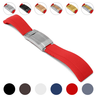 Shop the Gridlock Strap for Rolex, a stylish 20mm watch band available in vibrant colors. Upgrade your timepiece with this durable and comfortable accessory from Ele Straps