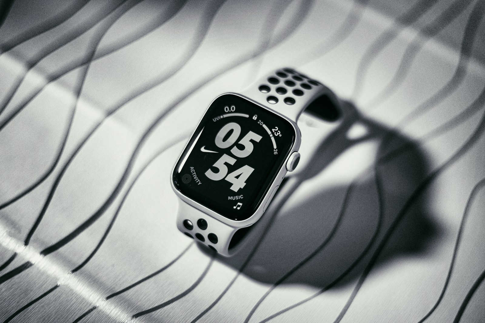 silver apple watch