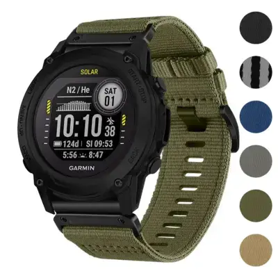 Pro Seatbelt Strap for Garmin Descent G1, featuring a durable design in various colors, perfect for enhancing your smartwatch style and functionality