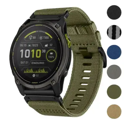 Pro Seatbelt Strap for Garmin Enduro 3 in olive green. Durable and comfortable design, compatible with Garmin Enduro models. Available in multiple colors