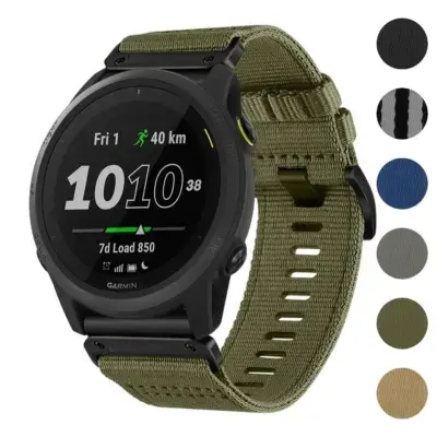 Pro Seatbelt Strap for Garmin Forerunner 970 in olive green, featuring a durable design and comfortable fit. Available in multiple colors for personalized style