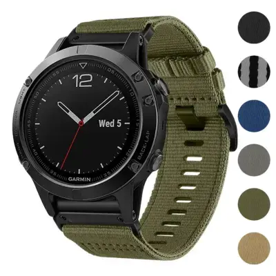 Pro Seatbelt Strap for Garmin Quatix 7, featuring a durable design in various colors. Ideal for enhancing comfort and style while using your smartwatch