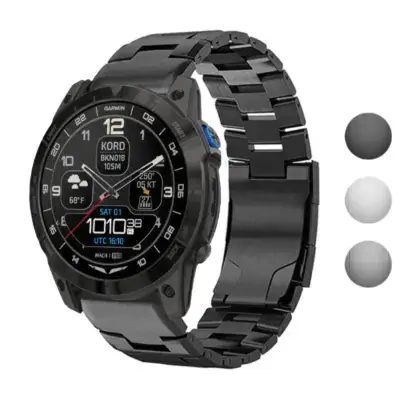 Vented Titanium Bracelet for Garmin D2 Mach 1 Pro, featuring a sleek design and durable construction, compatible with Garmin D2 Mach 1 and D2 Mach 1 Pro models
