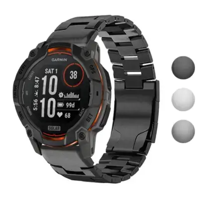Vented Titanium Bracelet designed for Garmin Fenix Instinct 3 and Garmin Instinct. Features a sleek, durable design with a modern look, perfect for outdoor activities