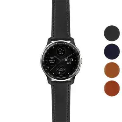 Italian leather strap for Garmin D2 Air and D2 Air X10, featuring a sleek design and available in multiple colors. Perfect for style and comfort