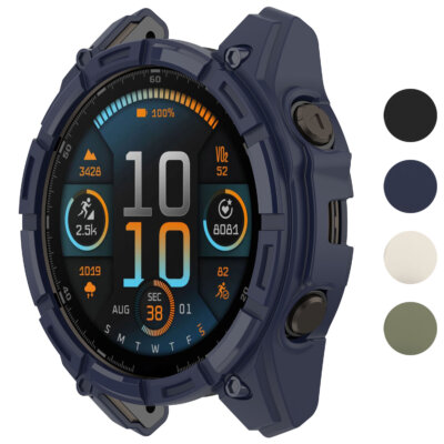 Armor Case for Garmin Enduro 3 in navy blue, designed for Garmin Enduro models. Offers durable protection with a sleek design. Available in sizes L, M, S and multiple colors