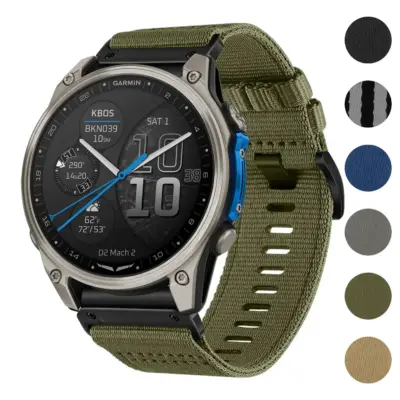 Pro Seatbelt Strap for Garmin D2 Mach 2, 47mm, featuring a durable design and available in multiple colors. Compatible with Garmin D2 Mach 2 models
