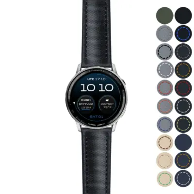DASSARI Sailcloth Strap for Garmin D2 Air and D2 Air X15, available in sizes L, M, S. Features a stylish design with multiple color options for a versatile look
