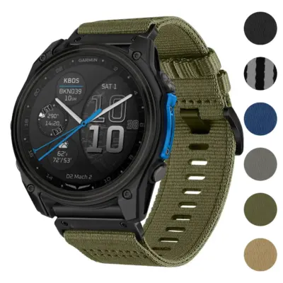 Pro Seatbelt Strap for Garmin D2 Mach 2 in 51mm. Features a durable design with various color options, ensuring comfort and style for your smartwatch