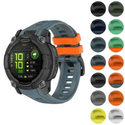 PrecisionFit Strap for Garmin Instinct 3 in 50mm. Available in sizes L, M, S. Features a durable design with multiple color options for a customizable look