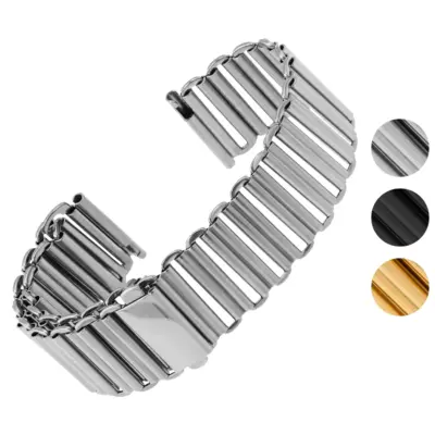 Stylish Bonklip-Style Bracelet made of durable metal, available in sizes 18mm, 20mm, 22mm, and 8mm. Features a sleek design with color options in black, silver, and gold