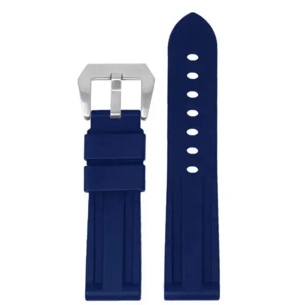 fk22.5 Up Navy Blue DASSARI Heavy Duty FKM Rubber Watch Band Strap 22mm 24mm