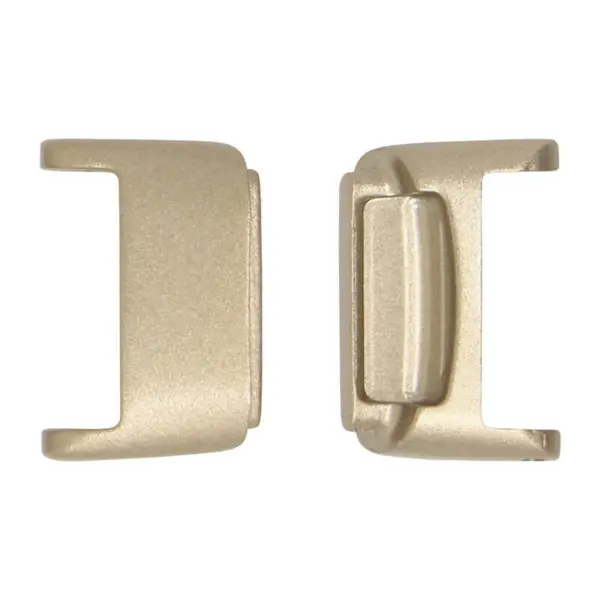 fb.ad5 .cg Champagne Gold StrapsCo Stainless Steel Strap Adapter for Fitbit Luxe Metal 12mm