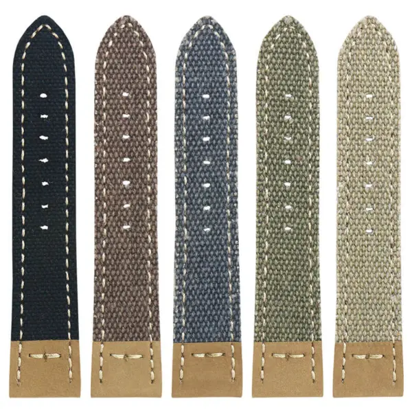 ds21 All Color DASSARI Vintage Canvas Strap Distressed Watch Strap Band 20mm 22mm 24mm