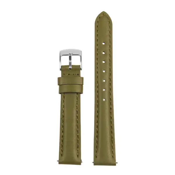 St19.11 Up Dark Green Womens Smooth Leather Watch Band Strap
