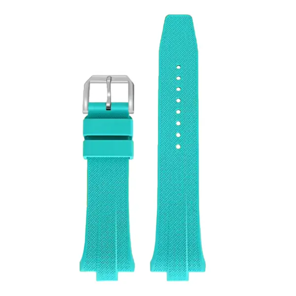 fk.cz1.5a Up Tiffany Blue DASSARI Fitted FKM Rubber Watch Band Strap For Citizen Tsuyosa 40mm Case