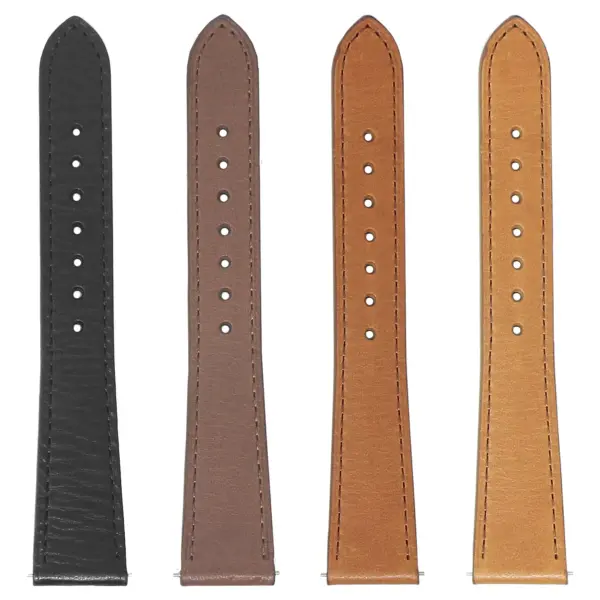 ds30 All Color DASSARI Classic Stitched Leather Watch Band Strap Quick Release 18mm 19mm 20mm 21mm 22mm