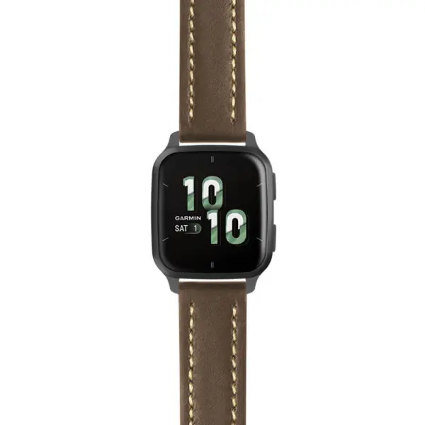 g.vsq2.st23 Main Brown & White StrapsCo Heavy Duty Mens Leather Watch Band Strap 20mm