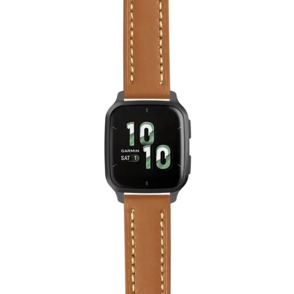 g.vsq2.st23 Main Tan & White StrapsCo Heavy Duty Mens Leather Watch Band Strap 20mm