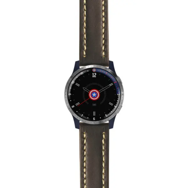 g.lh.fa.st23 Main Black & White StrapsCo Heavy Duty Mens Leather Watch Band Strap 22mm
