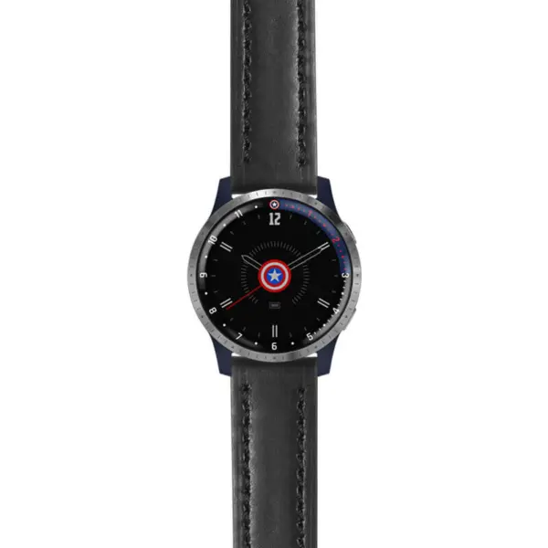 g.lh.fa.st23 Main Black StrapsCo Heavy Duty Mens Leather Watch Band Strap 22mm