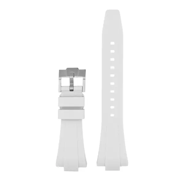 ts.r3.22 Up White StrapsCo Fitted Rubber Watch Band Strap For Tissot PRX 35mm