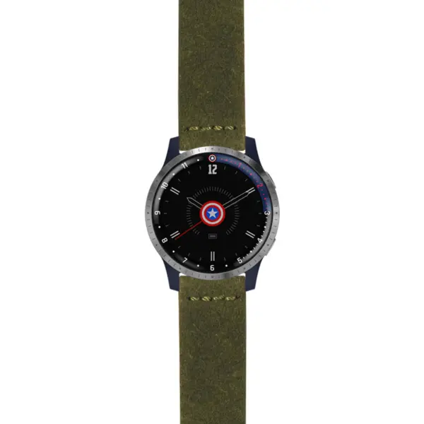 g.lh.fa.st29 Main Green StrapsCo Heavy Duty Suede Watch Strap 22mm