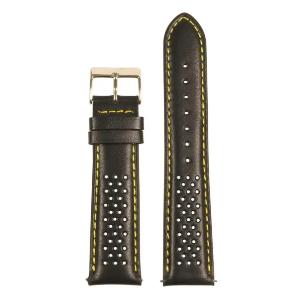 St22.1.10 Up Black & Red Perforated Rally Strap