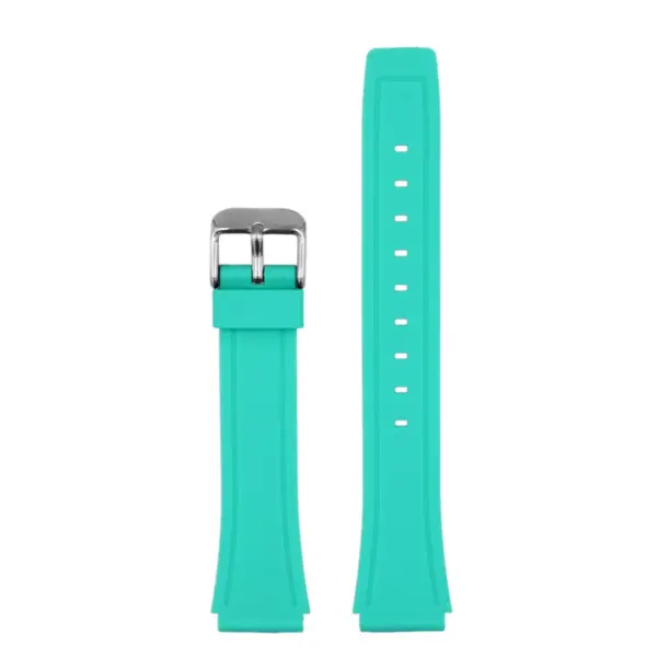 ca.r2.2b Up Cyan Fitted Rubber Watch Band Strap For Casio F 91W F84 F105 F108 A158 A168 AE1200