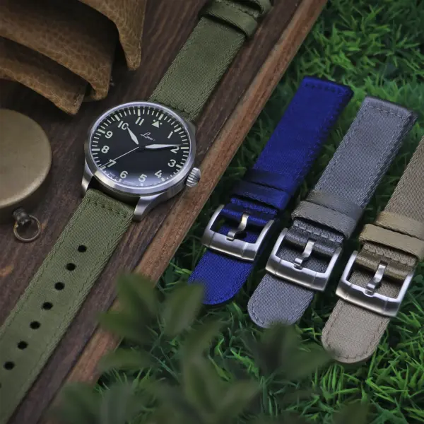 ny200 Flatlay Pro Seatbelt Two Piece Watch Band Strap 20mm 22mm