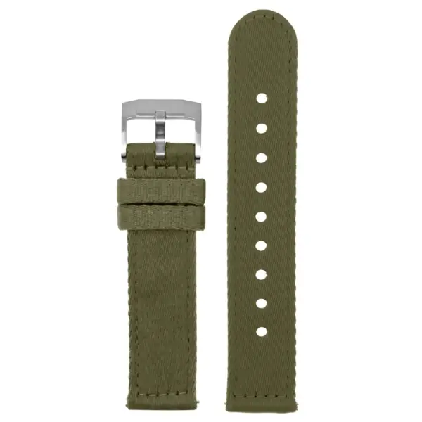 ny200.11 Up Army Green Fatigues Pro Seatbelt Two Piece Watch Band Strap 20mm 22mm