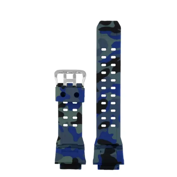 gs.r2.5c Camo Blue Up StrapsCo Fitted Rubber Watch Band Strap For G SHOCK GW 9400