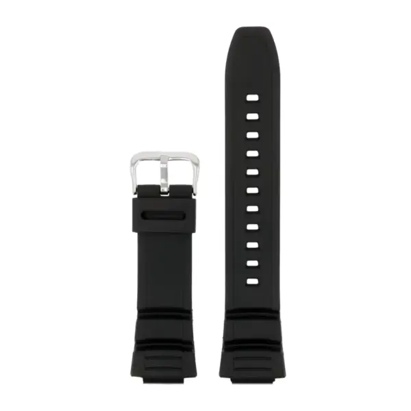gs.r1.1 Up Black StrapsCo Fitted Rubber Watch Band Strap For Casio MCW 100H