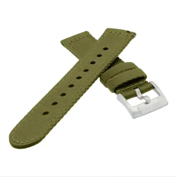ny200.11 Cross Army Green Fatigues Pro Seatbelt Two Piece Watch Band Strap 20mm 22mm