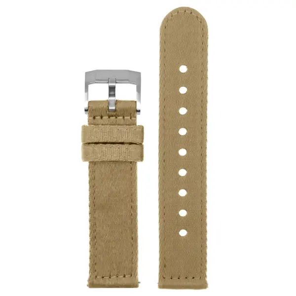 ny200.17 Up Khaki Camel Pro Seatbelt Two Piece Watch Band Strap 20mm 22mm