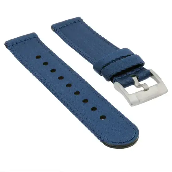 ny200.5 Angle Navy Blue Pro Seatbelt Two Piece Watch Band Strap 20mm 22mm