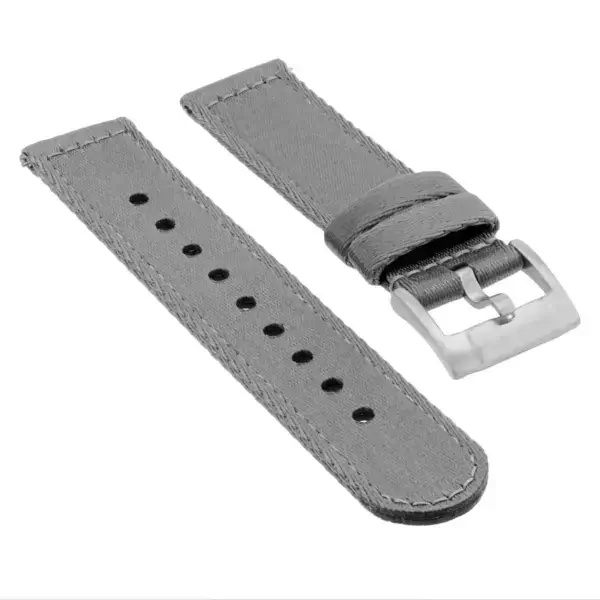 ny200.7 Angle Grey Slate Pro Seatbelt Two Piece Watch Band Strap 20mm 22mm