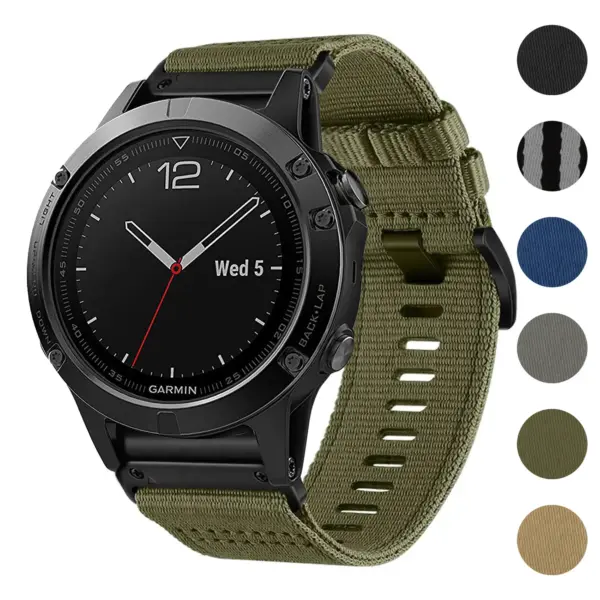Pro Seatbelt Strap for Garmin Quatix 7, featuring a durable design in various colors. Ideal for enhancing comfort and style while using your smartwatch