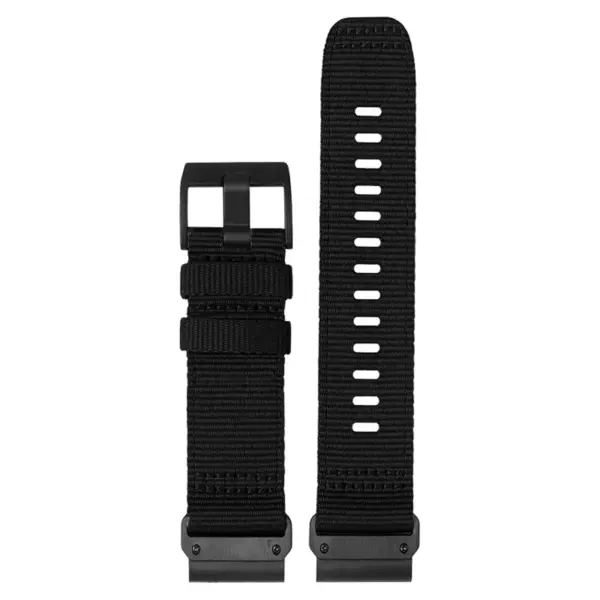 g.ny200.1 Up Midnight Black Pro Seatbelt Two Piece Watch Band Strap For Garmin Devices