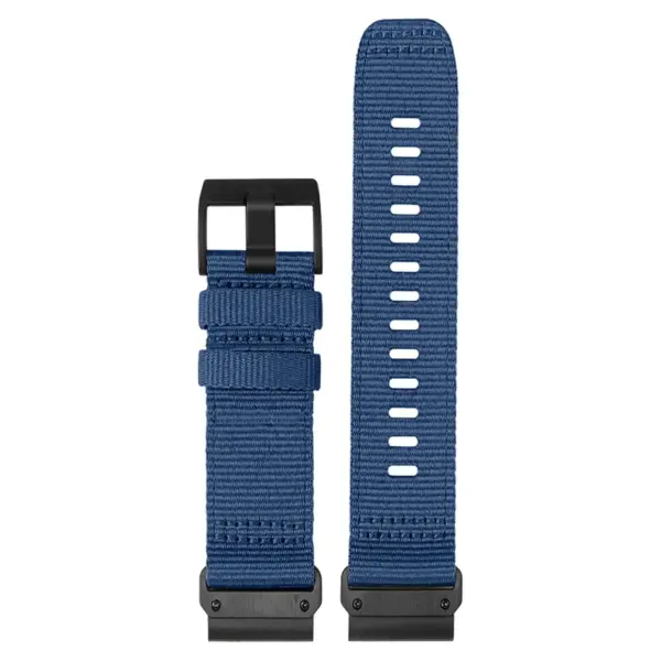 g.ny200.5 Up Navy Blue Pro Seatbelt Two Piece Watch Band Strap For Garmin Devices