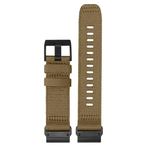 g.ny200.17 Up Khaki Camel Pro Seatbelt Two Piece Watch Band Strap For Garmin Devices