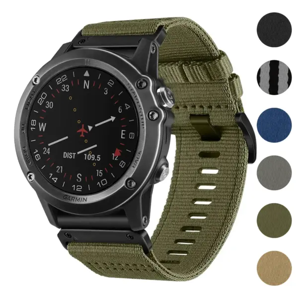 Pro Seatbelt Strap for Garmin Tactix Delta in olive green, featuring a durable design and compatibility with Garmin Tactix Delta models. Available in multiple colors